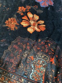Everyssa 優雅浪漫復古花卉天鵝絨洋裝，蕾絲飾邊，修身短版，長袖，約會、哥德風、假日、派對、酒吧、萬聖節、性感、V領，黑色，春秋冬季 - 黑色 - 查看 6