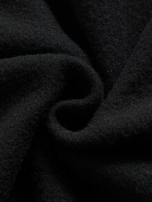 SHEIN 青少年男孩休閒舒適拼色連帽衛衣 - 黑色 - 查看 4