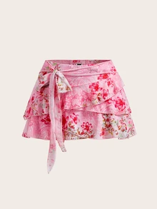 Sweetina Women Two Pieces Outfits For Daily Wear Island Vacation Outfits - Pink - View 5