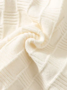 SHEIN 男嬰秋冬休閒拼色滾邊熊刺繡針織衫 - 彩色 - 查看 8