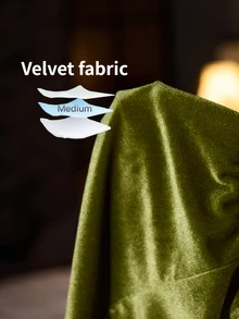 SilkySpell Lace Patchwork Design Sexy Velvet Camisole Nightwear Set For Women - Green - View 3