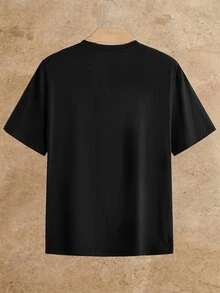 HIMLAND Men's Summer Casual Versatile Solid Color Short Sleeve T-Shirt 3 Pieces Set - Multicolor - View 6
