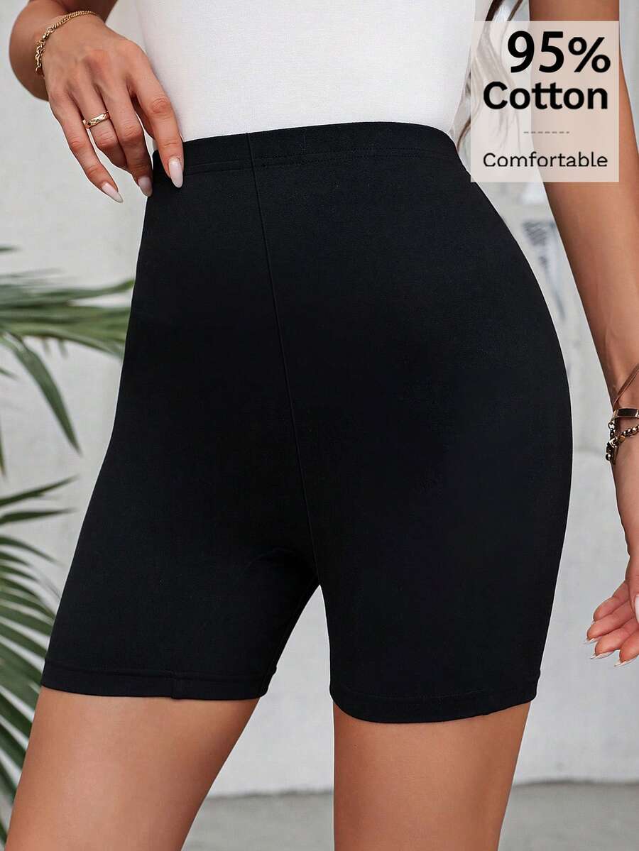 Comfylo 大尺碼女款休閒短款內搭褲 夏季