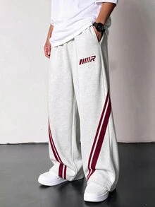 Bộ áo nỉ và quần dài phong cách học đường casual màu xám heather cho bé trai tuổi tween, phù hợp cho mùa xuân/hè, Valentine, họp mặt gia đình, tựu trường, mùa cưới, thể thao, tiệc sinh nhật - Xám - Xem 3