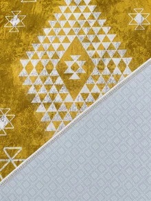 Digitally Printed Non-Slip Washable Runner And Area Rug Living Room Carpet, Modern Design | Modern, Scandinavian, Bohemian And Classic Styles | 100% Polyester - Beige - View 4