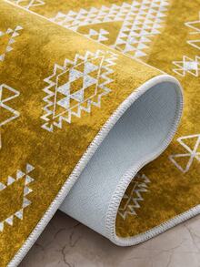 Digitally Printed Non-Slip Washable Runner And Area Rug Living Room Carpet, Modern Design | Modern, Scandinavian, Bohemian And Classic Styles | 100% Polyester - Beige - View 5