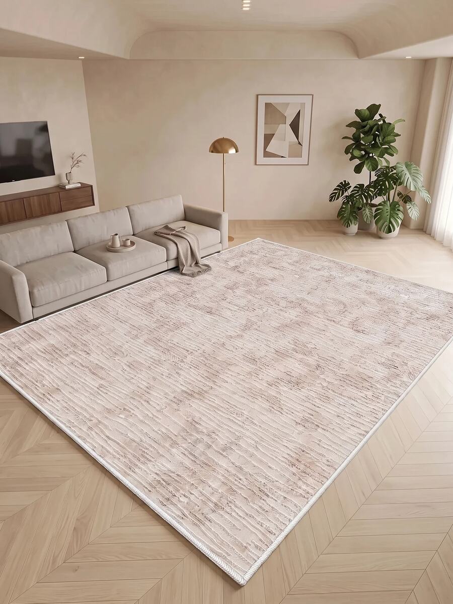 Digitally Printed Non-Slip Washable Runner And Area Rug Living Room Carpet, Modern Design | Modern, Scandinavian, Bohemian And Classic Styles | 100% Polyester - Beige - View 1