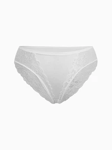 Slumbrini 3pcs Set Romantic Style Comfortable Plus Size Women Contrast Lace Cotton Briefs - Multicolor - View 13