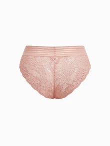 3pcs/Pack Solid Color Lace Trim Elastic Plus Size Women Panties - Multicolor - View 15