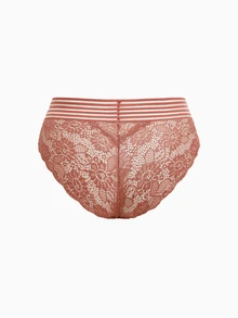 3pcs/Pack Solid Color Lace Trim Elastic Plus Size Women Panties - Multicolor - View 16