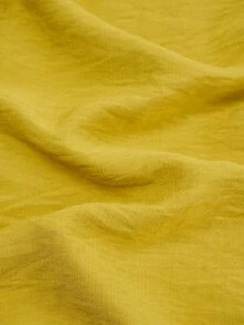 SOLERSUN Plus Size Women Solid Color Casual Loose Pocket Drawstring Pants Fall - Mustard Yellow - View 9