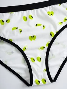 SCOOBY-DOO X SHEIN Plus Size Cartoon Print Camisole And Panty Set - White - View 6