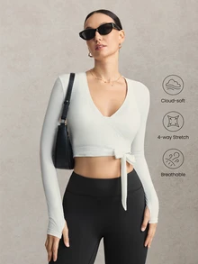 Activina Women's White Semi-Sheer Fitted Long Sleeve Sports Cardigan - White - View 1