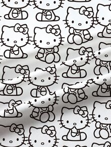 HELLO KITTY AND FRIENDS | SHEIN 女童夏季休閒卡通印花洋裝 - 白色 - 查看 8