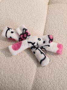 HELLO KITTY AND FRIENDS | SHEIN رداء منزلي كاجوال يومي بقلنسوة مطبوع برسومات كرتونية للفتيات المراهقات - أبيض - مشاهدة 7