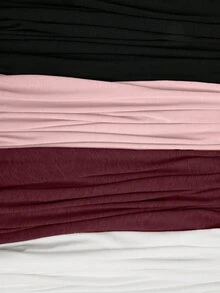SHEIN LUNE 4件套加大码背心套装，基础款舒适透气吊带背心，清凉舒爽，缓解压力，优雅时尚女士休闲无袖曲线基础款加大码背心 - 彩色 - 查看 7