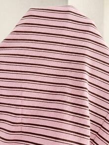 Slowluna 2pcs/Set Pregnant Women Striped Patchwork Camisole Top And Adjustable Waist Shorts, Casual Daily Wear - Pink - View 7