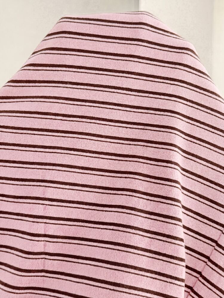 Slowluna 2pcs/Set Pregnant Women Striped Patchwork Camisole Top And Adjustable Waist Shorts, Casual Daily Wear - Pink - View 7