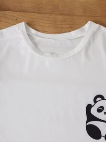 Chillnights 男士可爱熊猫印花睡衣套装、家居服 - 彩色 - 查看 4