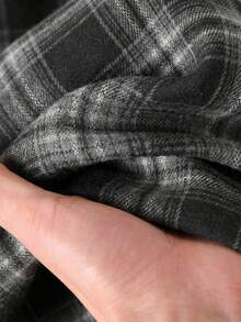 Rusticease Women's Casual Drawstring Waist Plaid Long Pants, Suitable For Autumn Women's Plaid Pants Drawstring Pants Checkered Pants - Black and White - View 6