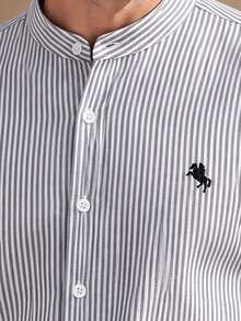 Core Aspect Camisa casual a rayas para hombre, otoño - Multicolor - Ver 3