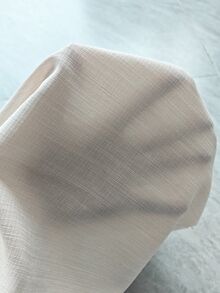 Pariaura 女款白色夏季熱帶度假法式復古歐式優雅新中式綁領鏤空A字版仿亞麻旗袍洋裝 - 杏色 - 查看 5