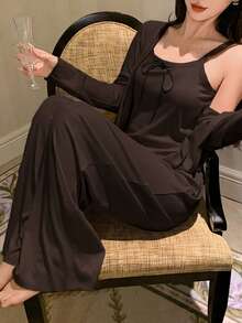DAZY Women Lounge Sets - Brown - View 3
