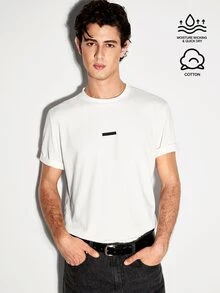 Colvenic Men's Summer Casual Versatile Short Sleeve T-Shirt - White - View 1