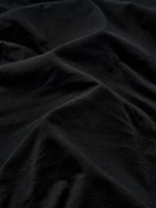 Colvenic 男士夏季休閒百搭純色短袖T恤 - 黑色 - 查看 5