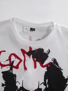 IT Chapter TWO | Manfinity STYNVO Men's Clown Print Crew Neck Pullover Sweatshirt - White - View 3