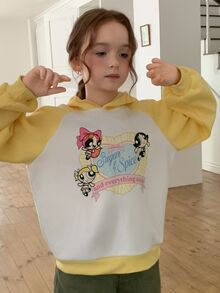 THE POWERPUFF GIRLS X DAZY Tween Girls Sweatshirts Fall - Yellow - View 1