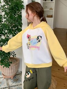 THE POWERPUFF GIRLS X DAZY Tween Girls Sweatshirts Fall - Yellow - View 3