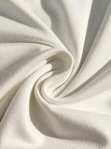 GlowEve Women's Solid Color Lapel Collar Simple Versatile T-Shirt - White - View 4
