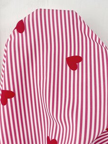 SHEIN CURVE+ Plus Heart Print Blouse & Wide Leg Pants - Multicolor - View 11