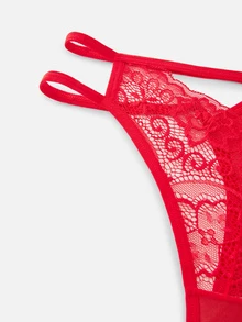 Bella Beso 3packs Floral Lace Panty Sexy Lingerie - Multicolor - View 9
