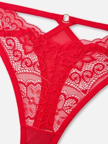 Bella Beso 3packs Floral Lace Panty Sexy Lingerie - Multicolor - View 10
