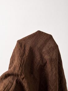 Solivie 女款純色長袖開襟衫、背心與短褲休閒套裝 - 棕色 - 查看 6