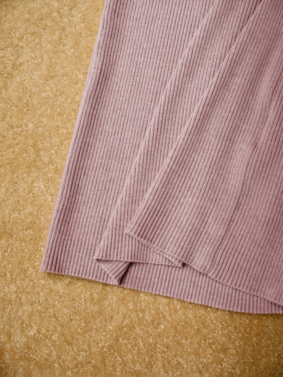 MOTF SOLID COLOR SIDE TIE RIBBED KNIT DRESS