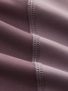 SHEIN Cheerettes Women's Mesh Patchwork High Waist Athletic Shorts Black Purple Sports Shorts 2 Pack High Waist Mesh Panel Tummy Control Butt Lift Breathable For Gym - Multicolor - View 14