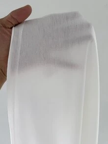 Coolane 女款純色不對稱領休閒百搭日常T恤 - 白色 - 查看 7