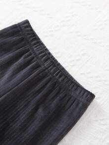 SHEIN 3件組女嬰3M-3Y純色燈芯絨針織內搭褲，極簡風，彈性腰頭，全長，輕盈百搭，秋冬休閒穿搭 - 彩色 - 查看 6