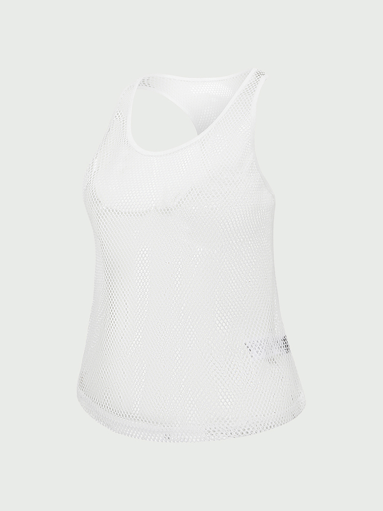 SHEIN Cheerettes 3 Buah Tank Top Olahraga Hitam Putih Abu-abu Elastis Tinggi Bernapas Menyerap Keringat Longgar Model Racerback untuk Gym Yoga - MultiWarna - View 7