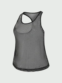 SHEIN Cheerettes 3件組運動背心 黑色 白色 灰色 高彈力 透氣 吸濕排汗 寬鬆版型 賽車背心式 適合健身瑜珈 - 彩色 - 查看 6