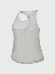 SHEIN Cheerettes 3件組運動背心 黑色 白色 灰色 高彈力 透氣 吸濕排汗 寬鬆版型 賽車背心式 適合健身瑜珈 - 彩色 - 查看 5