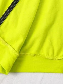 SHEIN 兒童青少年男孩綠色連帽衛衣與黑色長褲字母印花休閒運動寬鬆兩件套，適合秋冬戶外運動與學校穿著 - 綠色 - 查看 6