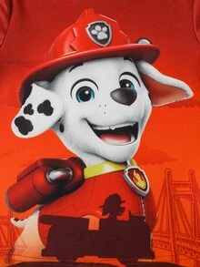 SHEIN | PAW Patrol 3件組小男孩卡通兒童印花休閒日常短袖T恤 幼兒生日嬰兒粉色嬰兒黃色夏季款 - 彩色 - 查看 6