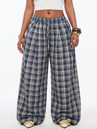 Coolane Women's Summer Minimalist Boho Vacation Outfits Casual Basic Daily Wear Linen Comfortable Low Rise Baggy Pants