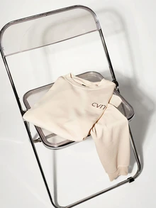 Colvenic Men's Letter Print Casual Daily Pullover Sweatshirt - Beige - View 8