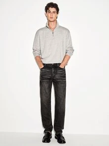 Colvenic Men's Casual Versatile Pullover Sweatshirt - Light Grey - View 5