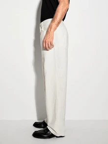 Colvenic Men's Streetwear Casual White Denim Jeans - White - View 7